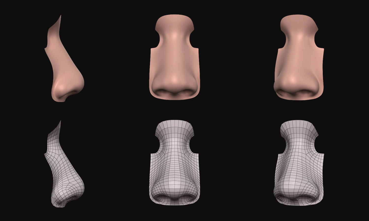 Face - Facial Element - Ear-Lip-Nose-Eye 3D model_4