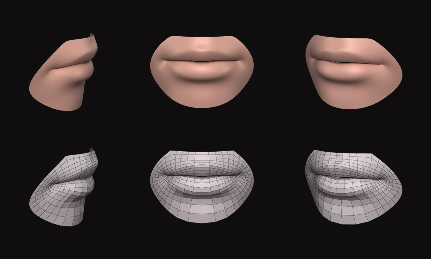 Face - Facial Element - Ear-Lip-Nose-Eye 3D model_5