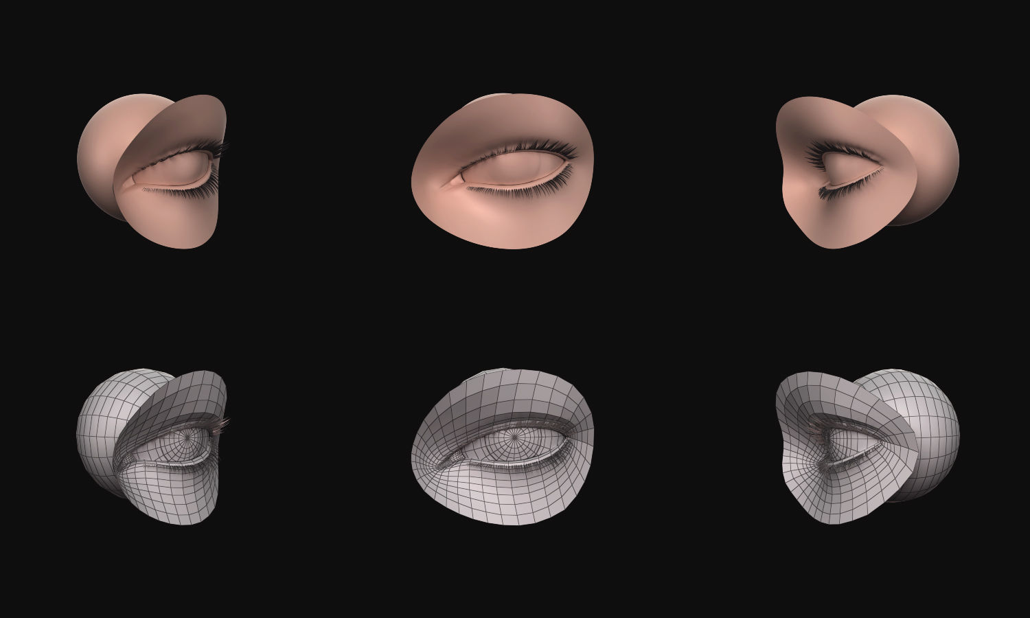 Face - Facial Element - Ear-Lip-Nose-Eye 3D model_3