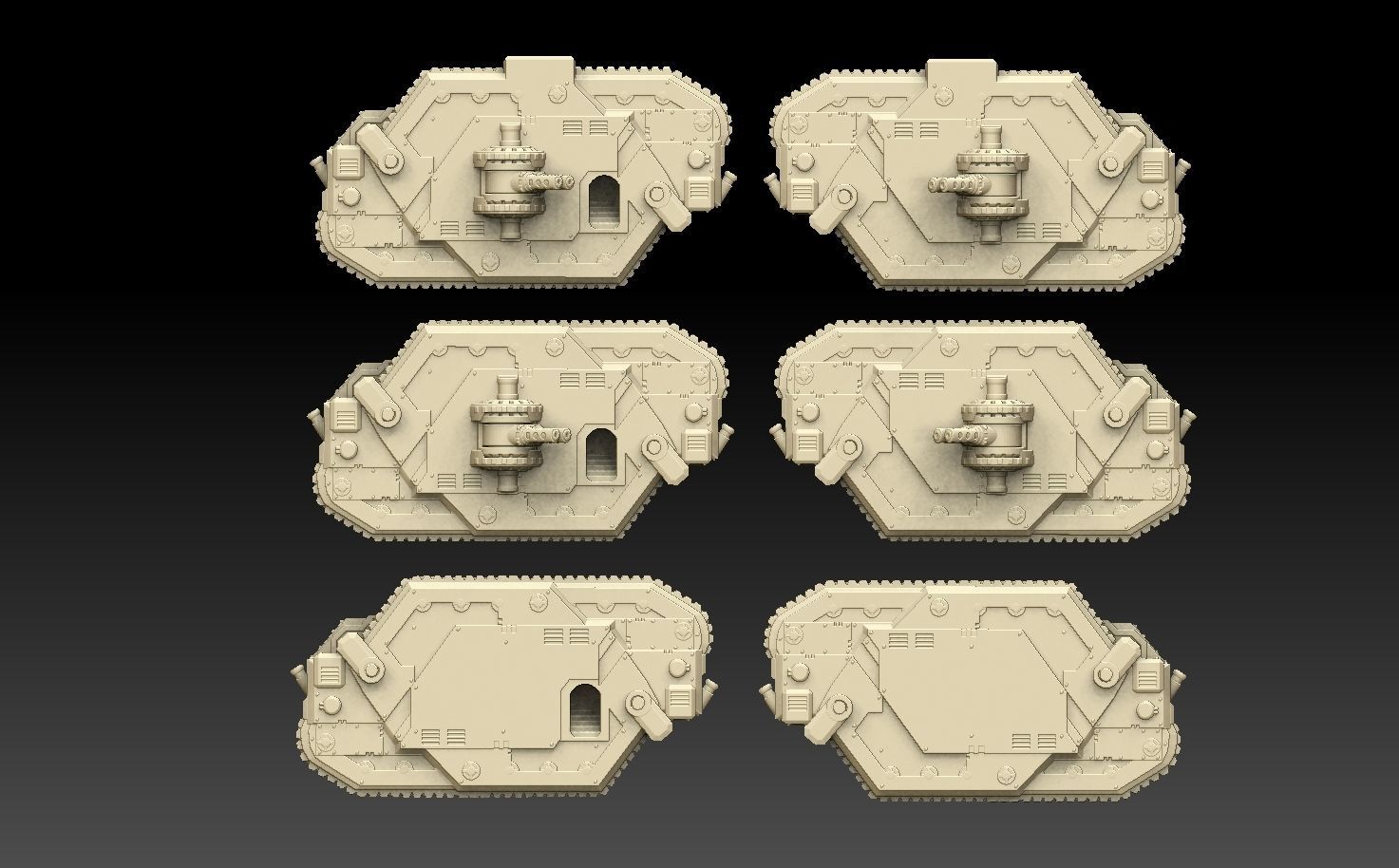 Rhomboid Tank Tracks 3D print model_9