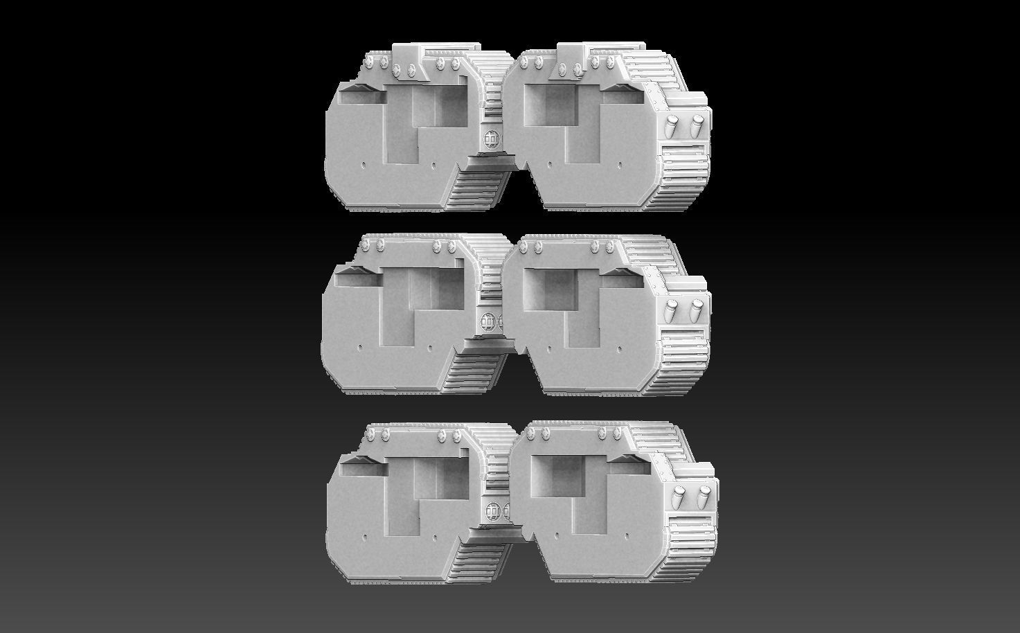 Rhomboid Tank Tracks 3D print model_6