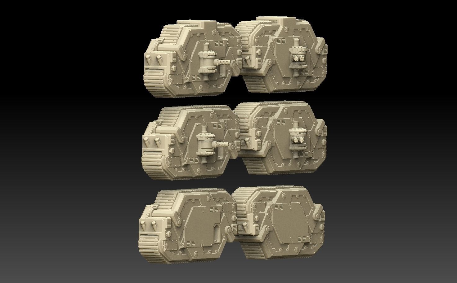 Rhomboid Tank Tracks 3D print model_7