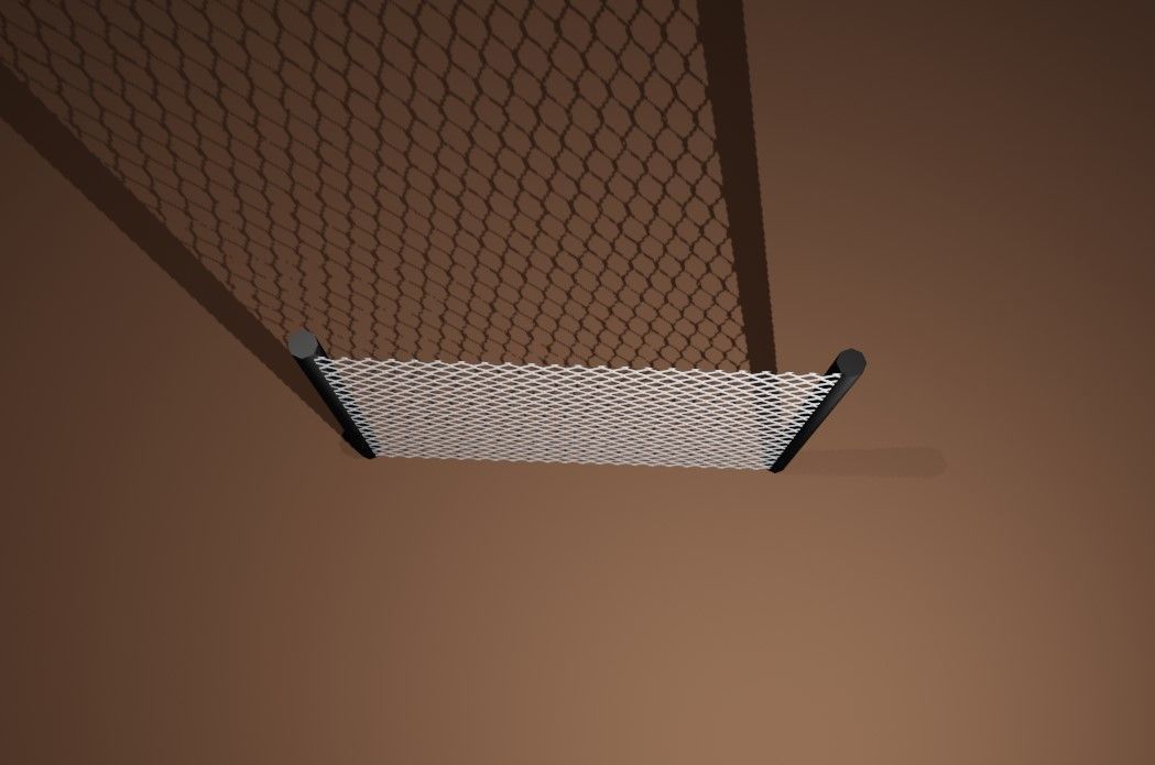 Wire Fence - Alambrado Low-poly 3D model_4