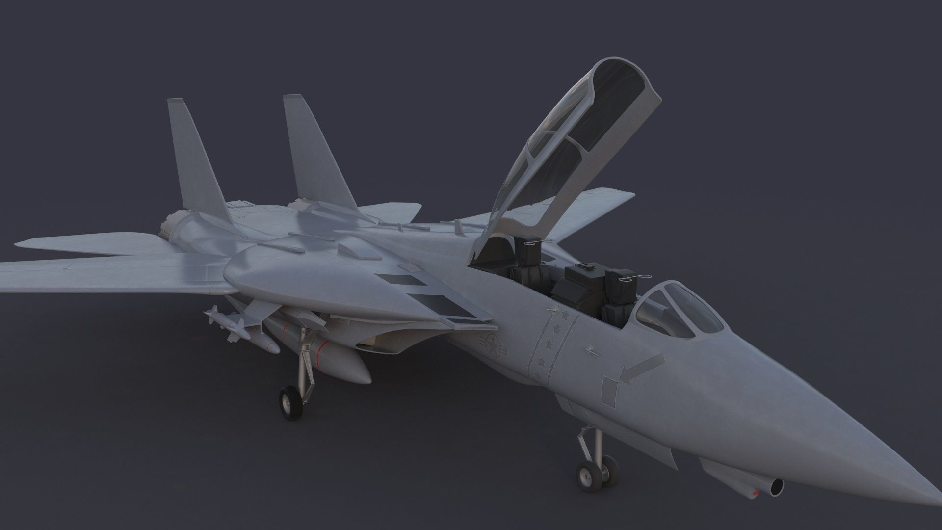 F 14 Tomcat 3D model_6
