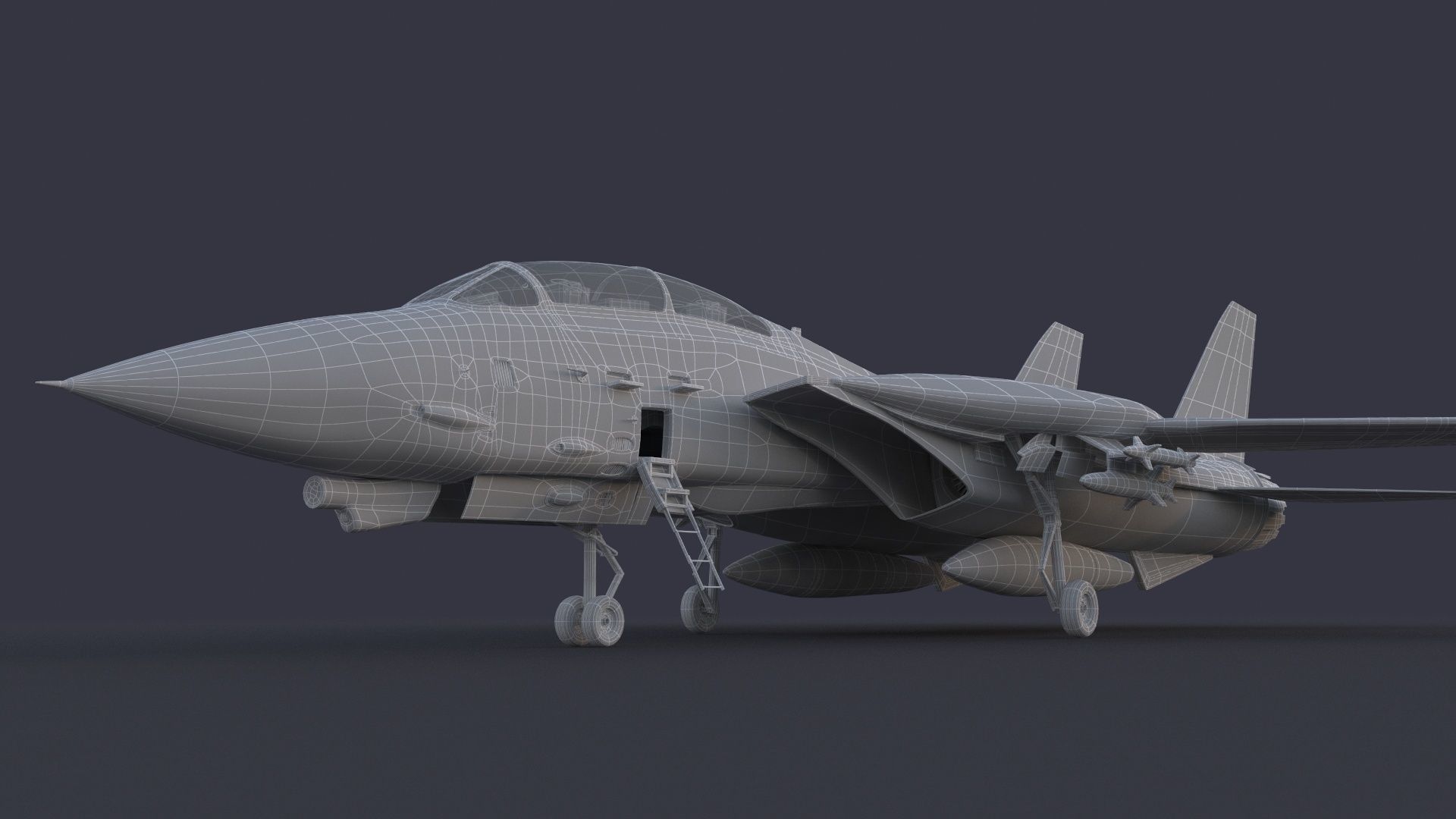F 14 Tomcat 3D model_9