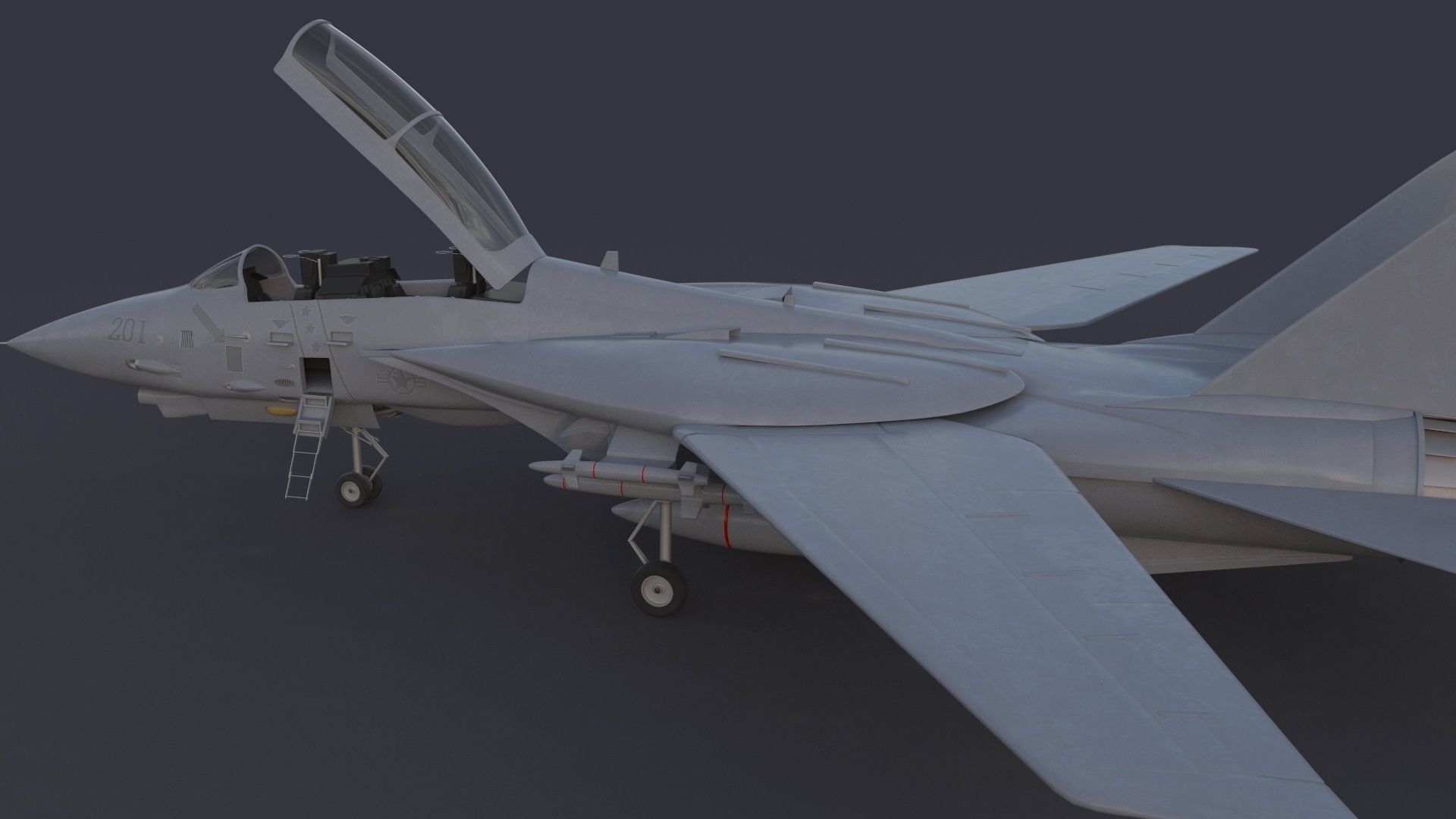 F 14 Tomcat 3D model_7