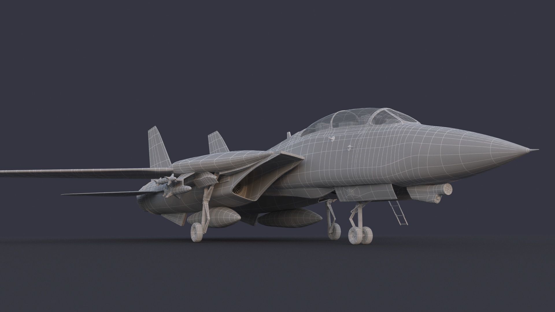 F 14 Tomcat 3D model_12