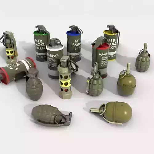 Grenades game-ready collection