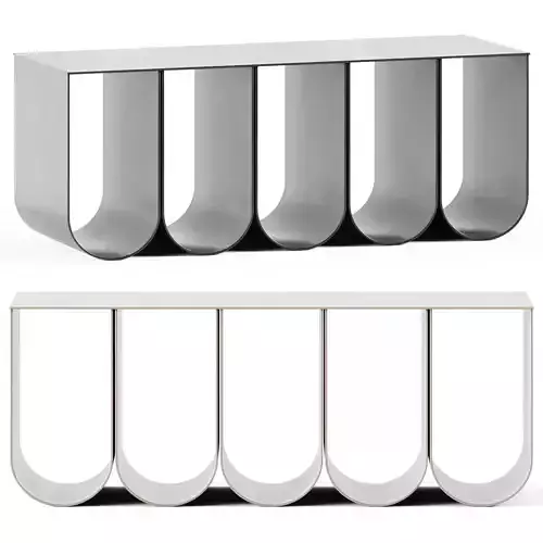 Curved Bench by Kristina Dam Studio