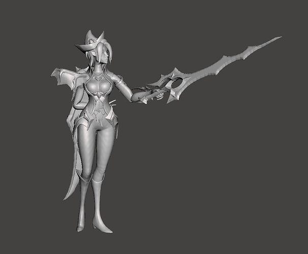 Bewitching Fiora 3D Model 3D print model