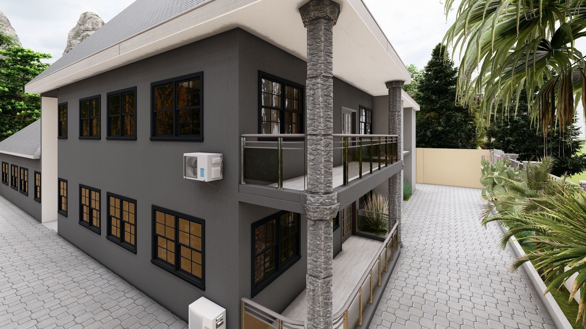 Family Mansion 3D model_3