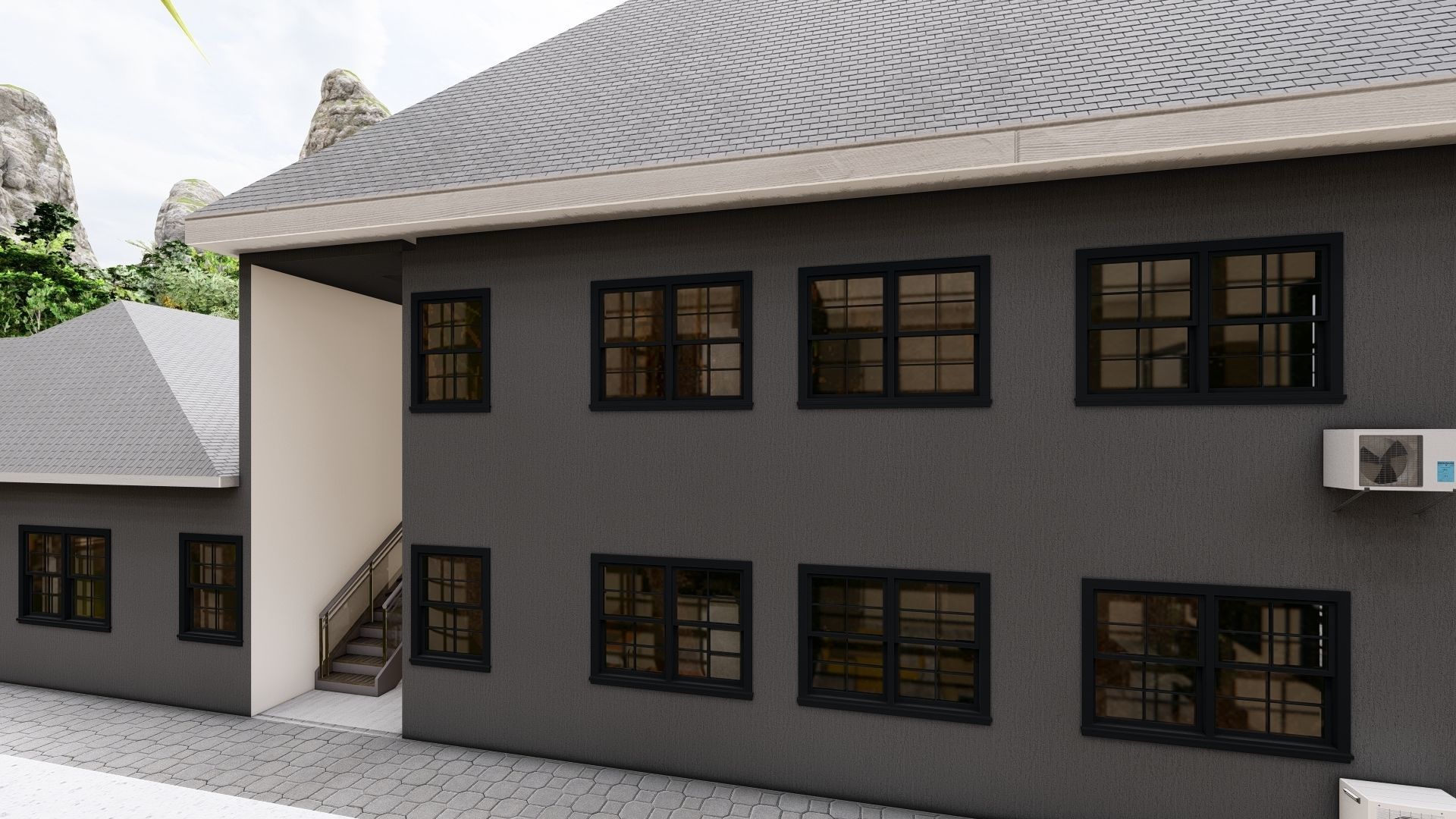 Family Mansion 3D model_5