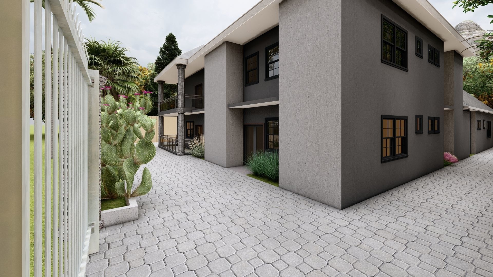 Family Mansion 3D model_2