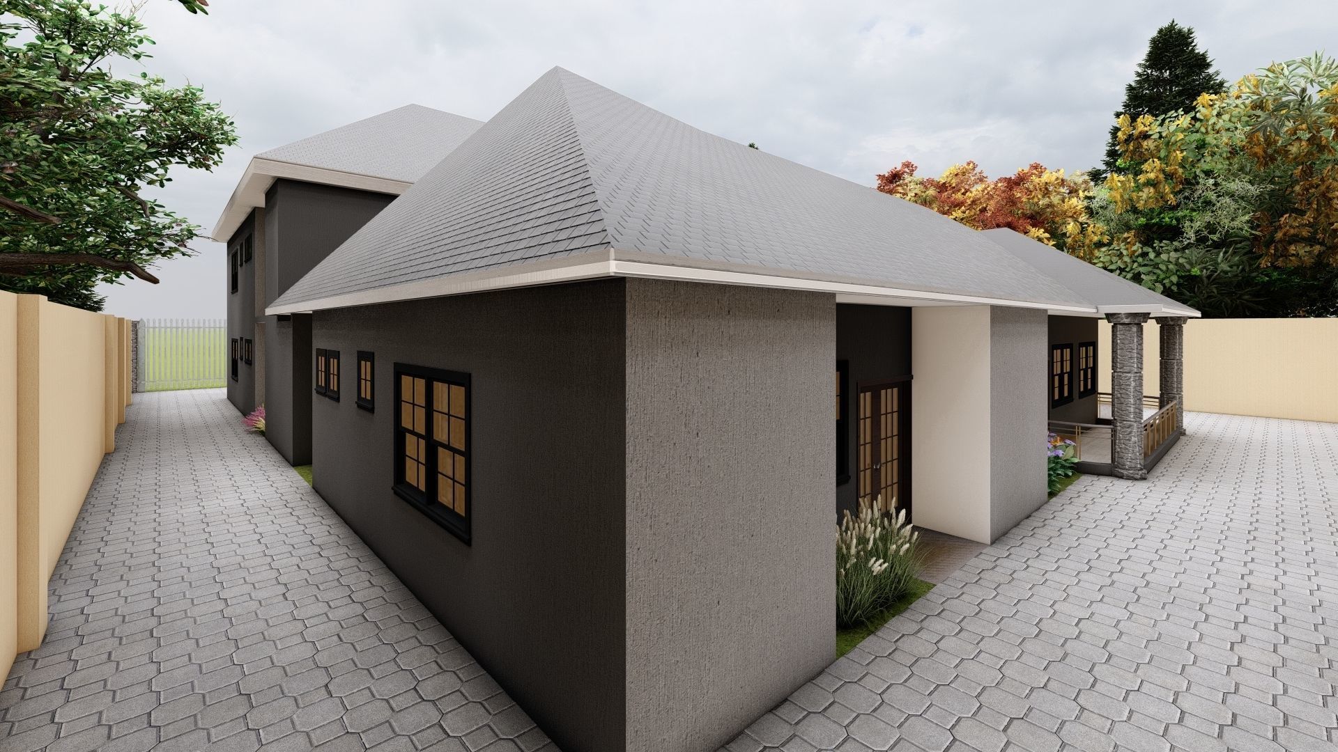 Family Mansion 3D model_4