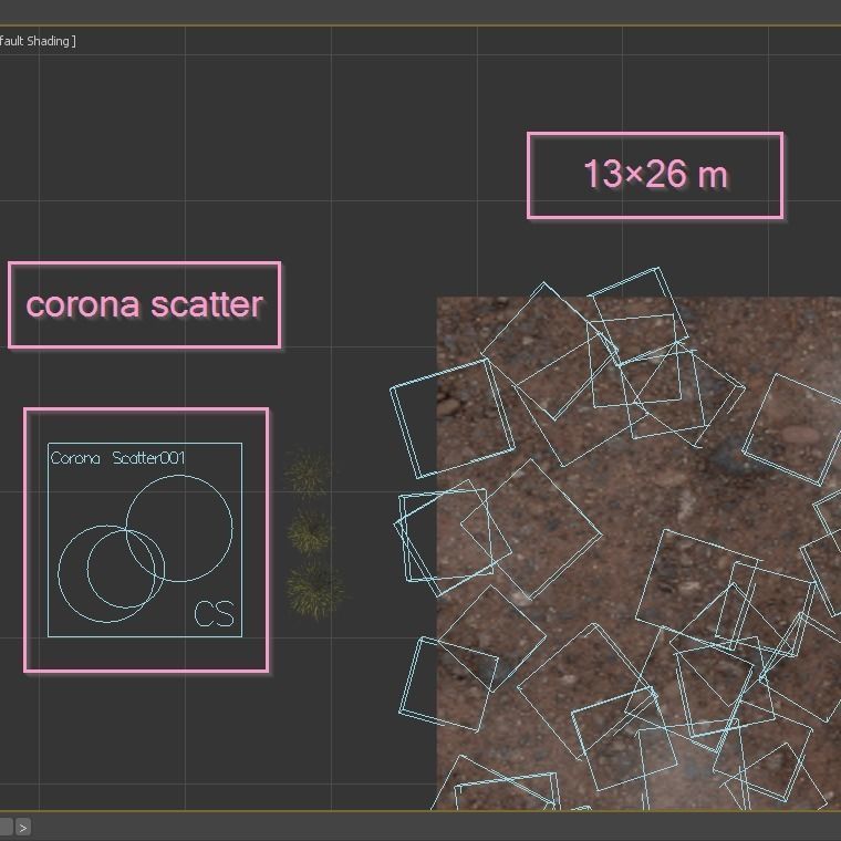 Meadow Lawn Grassland Set 014 3D model_4