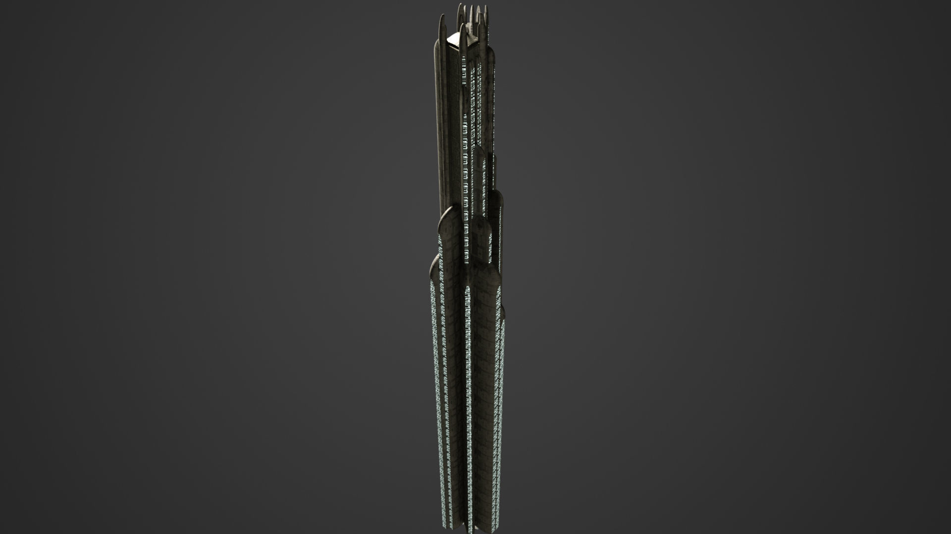 SciFi Building 5 Low-poly 3D model_2