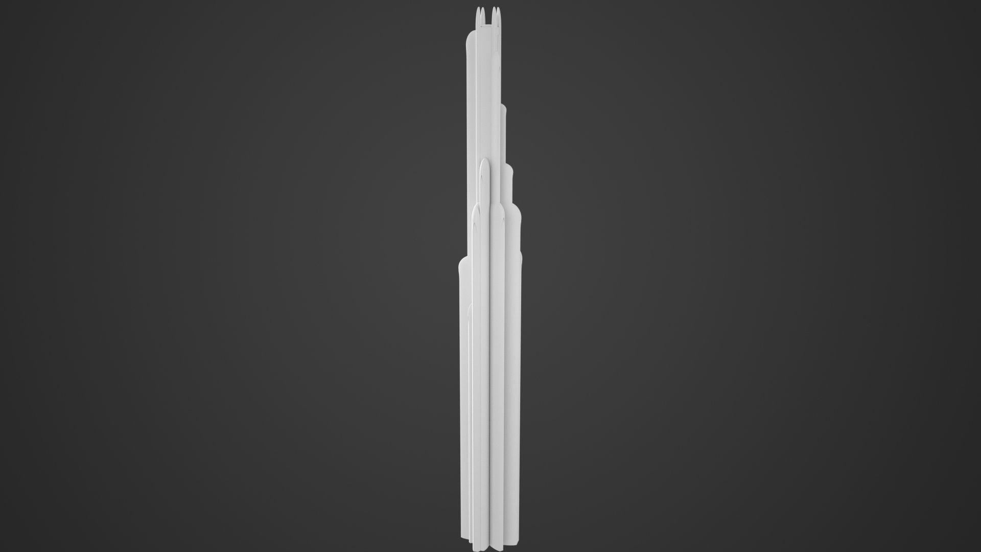 SciFi Building 5 Low-poly 3D model_7