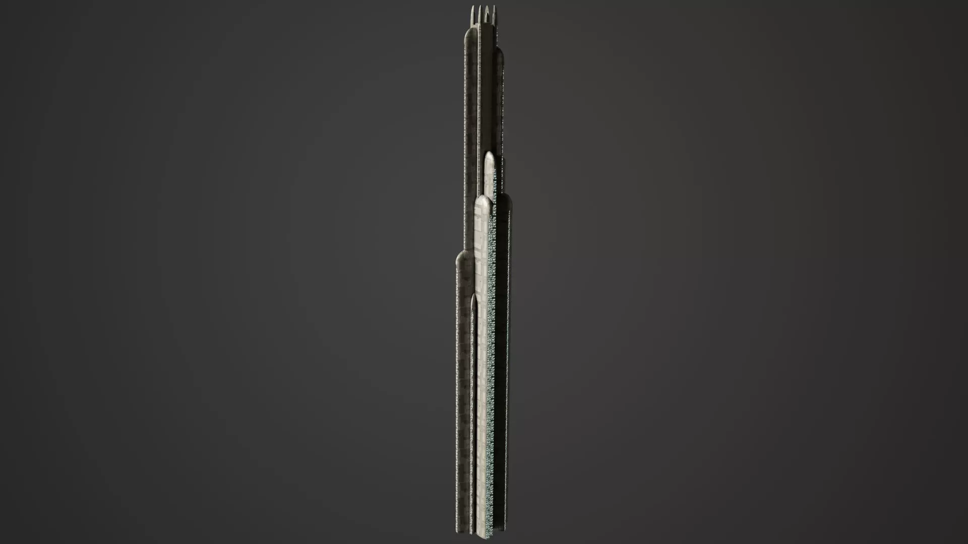 SciFi Building 5 Low-poly 3D model_0