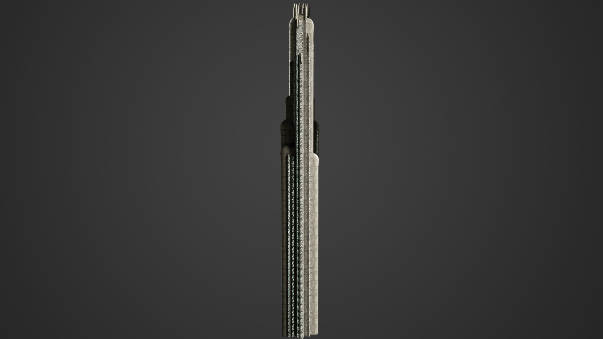 SciFi Building 5 Low-poly 3D model_5