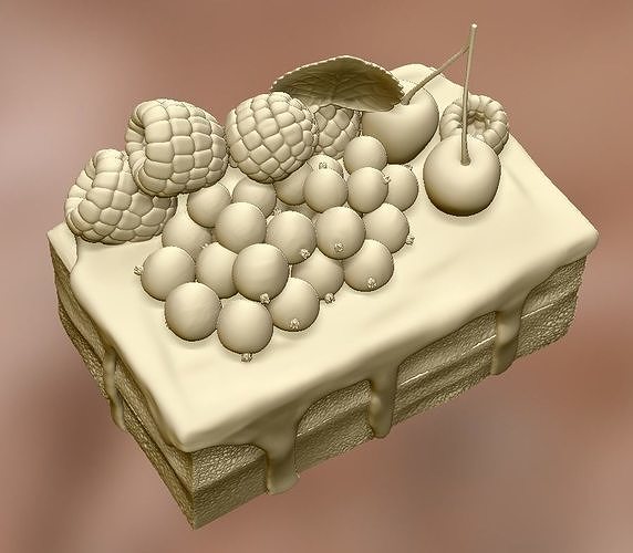 Cake Fake Decor Artifical 3D print model 5