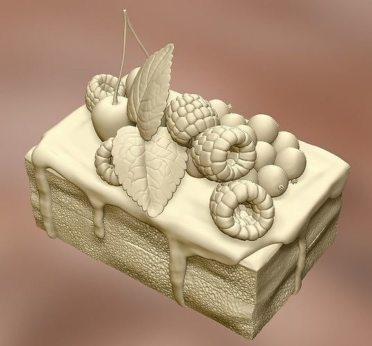 Cake Fake Decor Artifical 3D print model 3