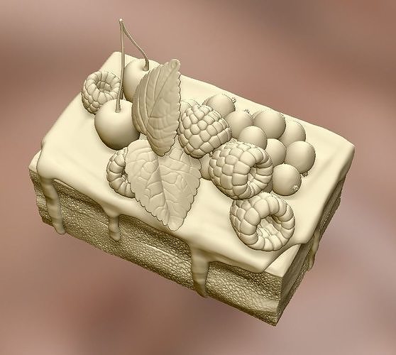 Cake Fake Decor Artifical 3D print model 6