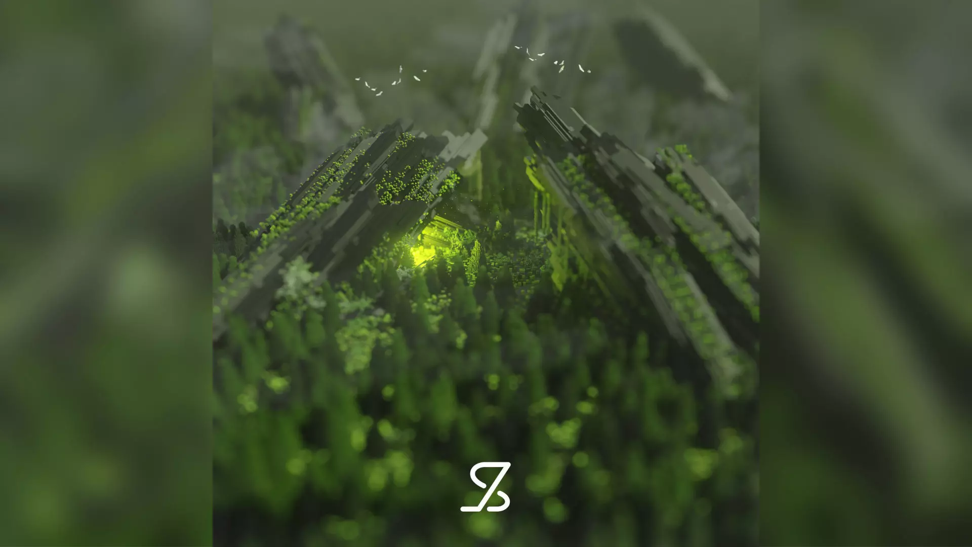 Stones in the lost forest full scene Free 3D model