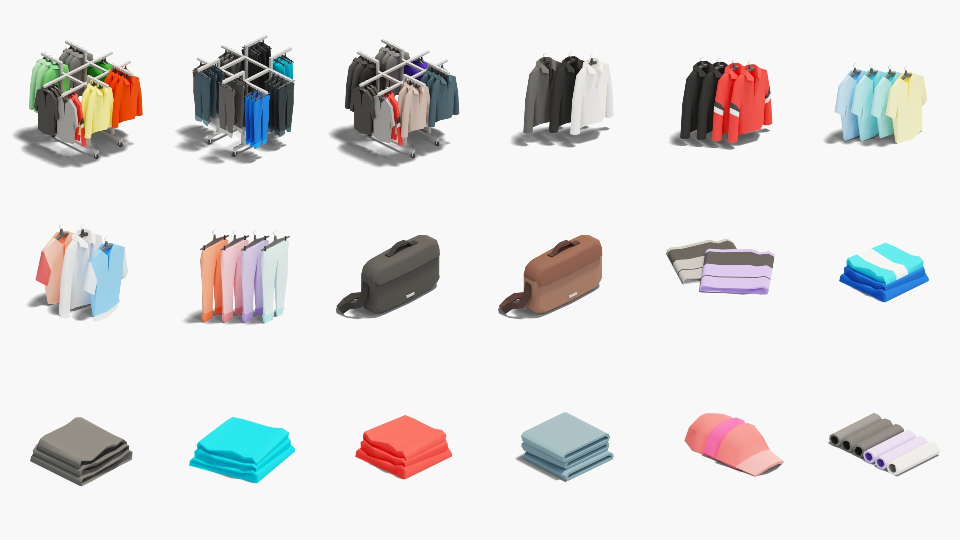 Entertainment Rooms Low-poly 3D model_40