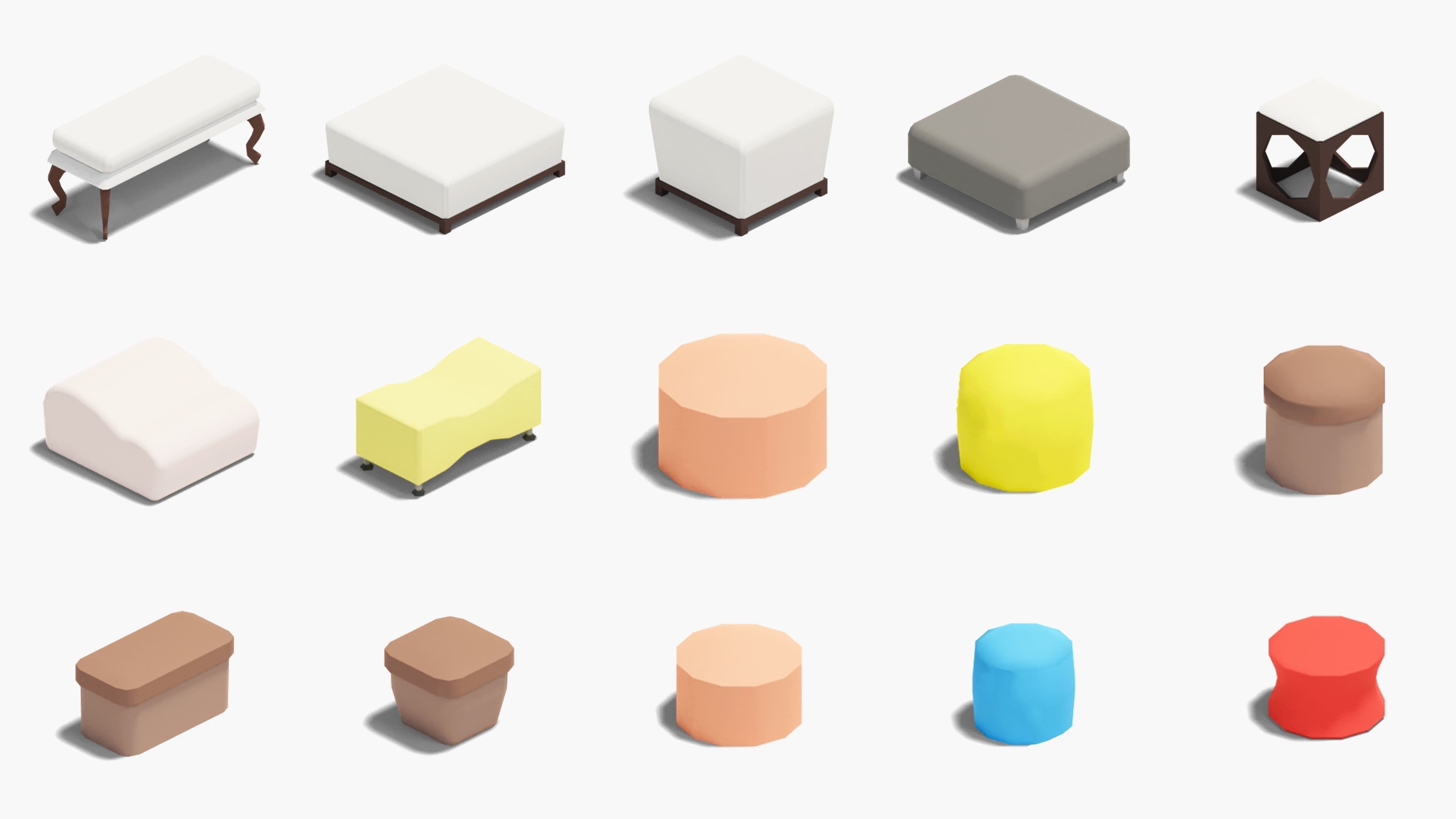 Entertainment Rooms Low-poly 3D model_22