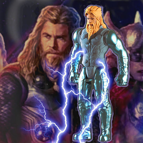 artIculated thor from the movie thor love and thunder 3D print model