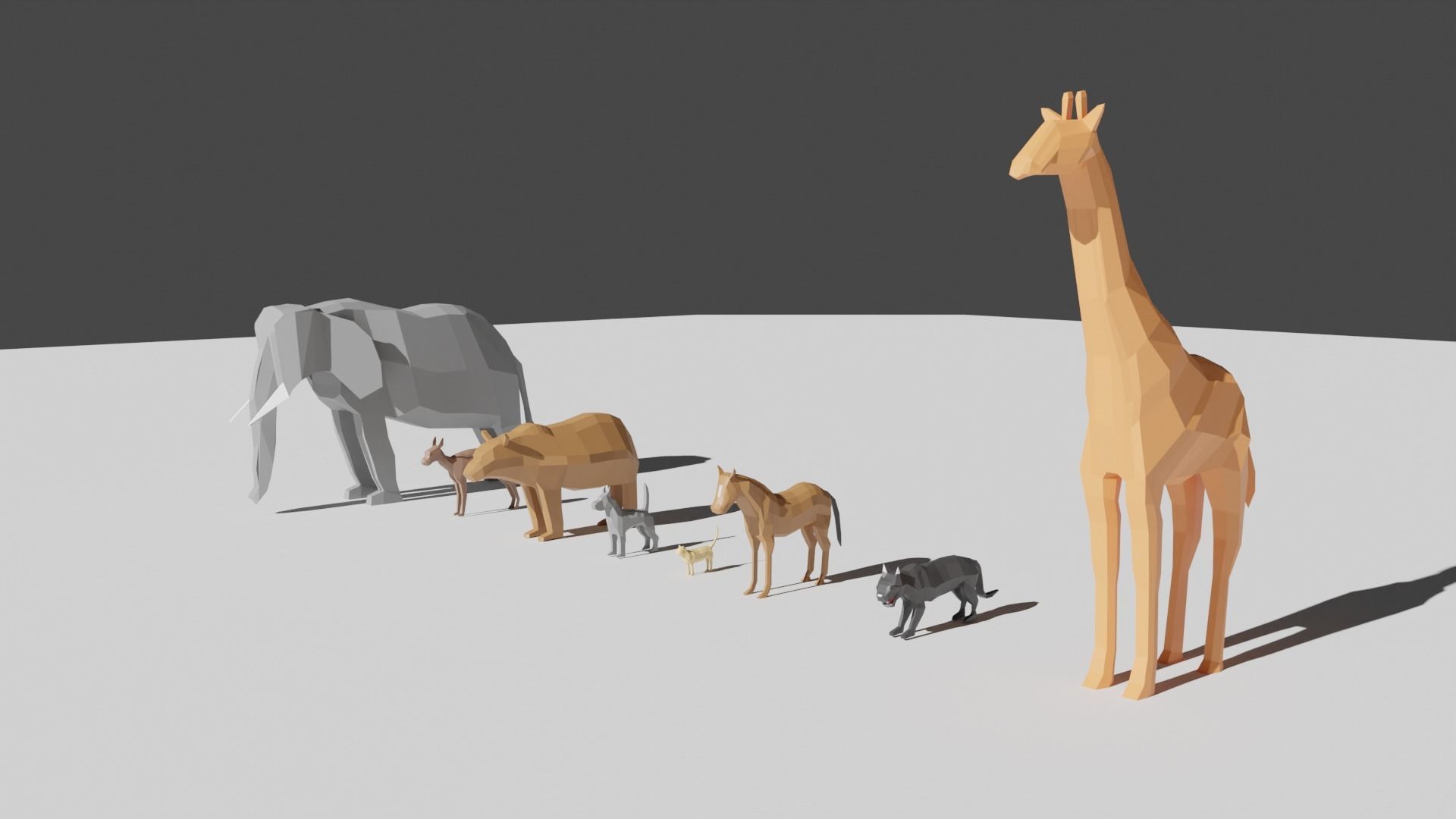 Low Poly Animal Pack for Free Free low-poly 3D model_3