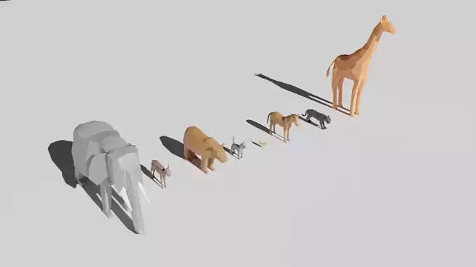 Low Poly Animal Pack for Free