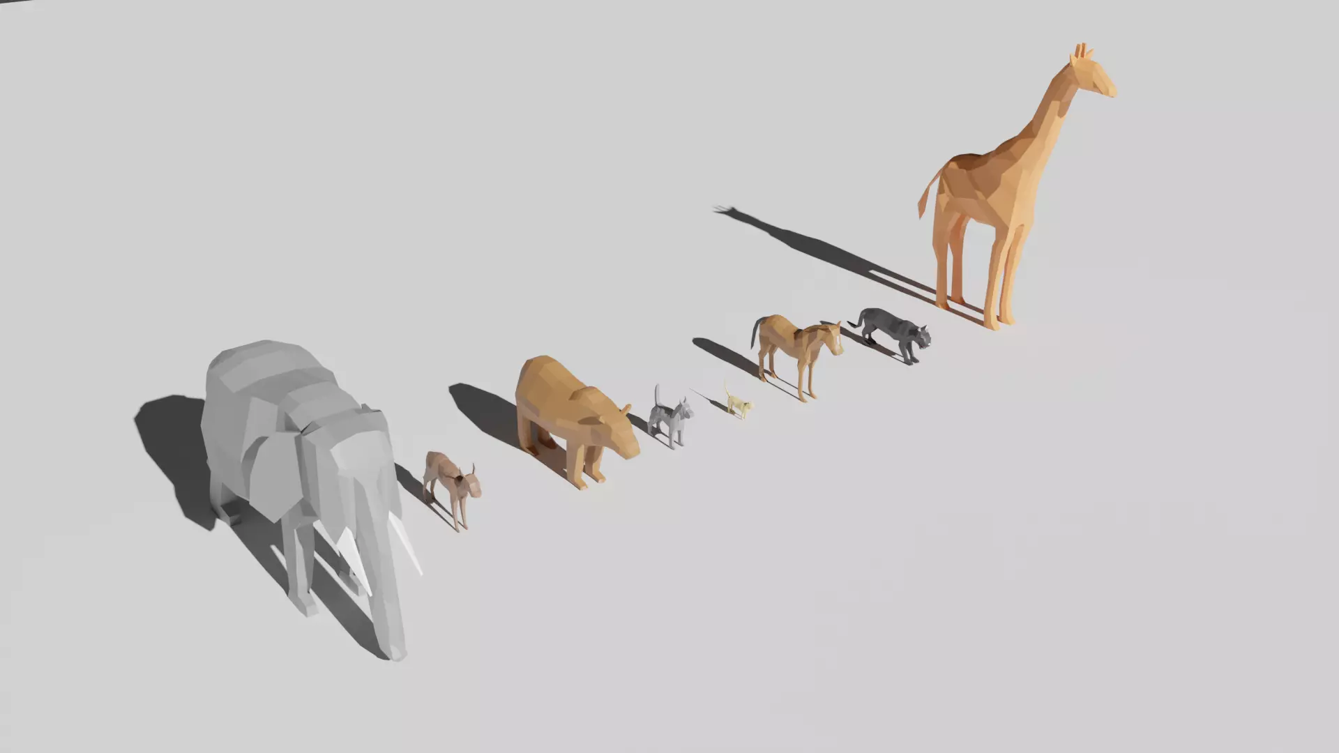 Low Poly Animal Pack for Free Free low-poly 3D model_0