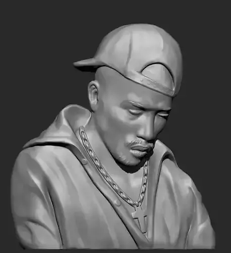 2 PAC bust of rapper