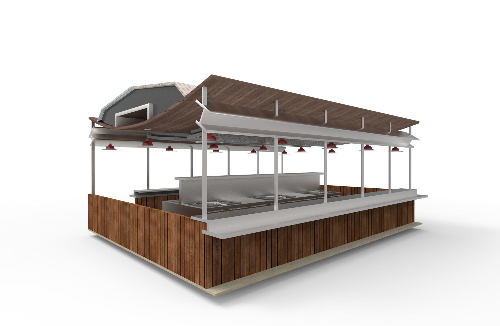 architecture building design 3D model_1