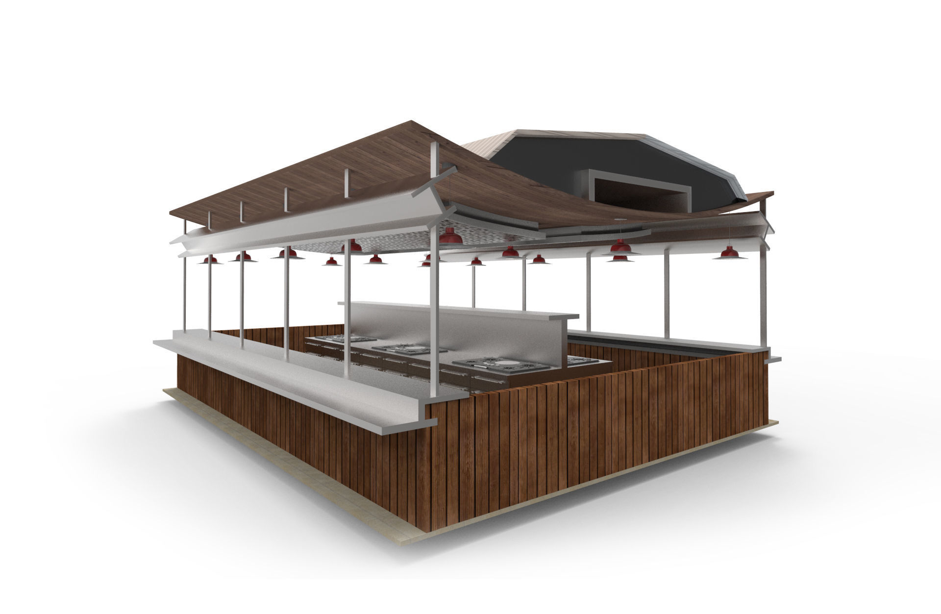 architecture building design 3D model_2