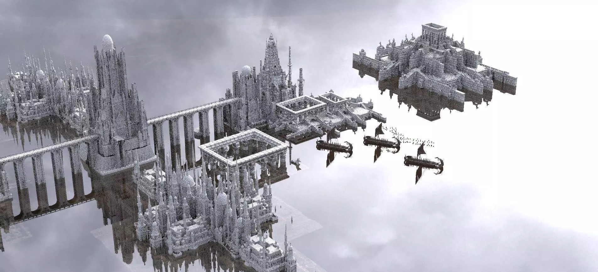 Ancient Greek Port City 1 3D model_0