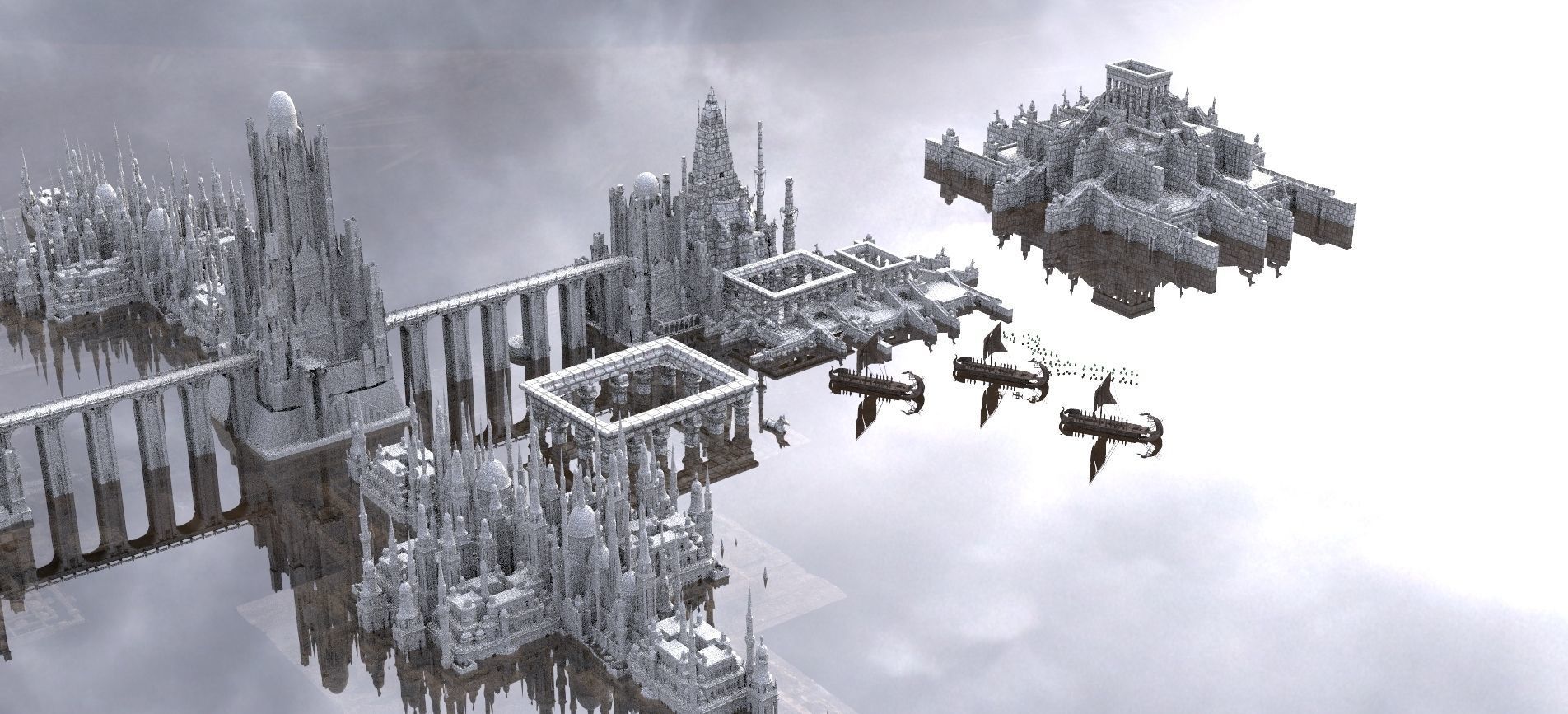 Ancient Greek Port City 1 3D model_1