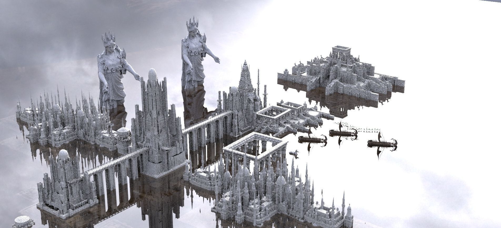 Ancient Greek Port City 2  3D model_1