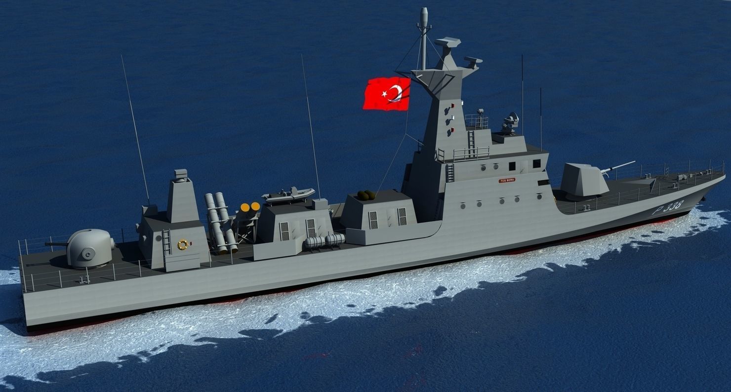 KILIC-II Class Fast Attack Craft TCG MIZRAK 3D model_8