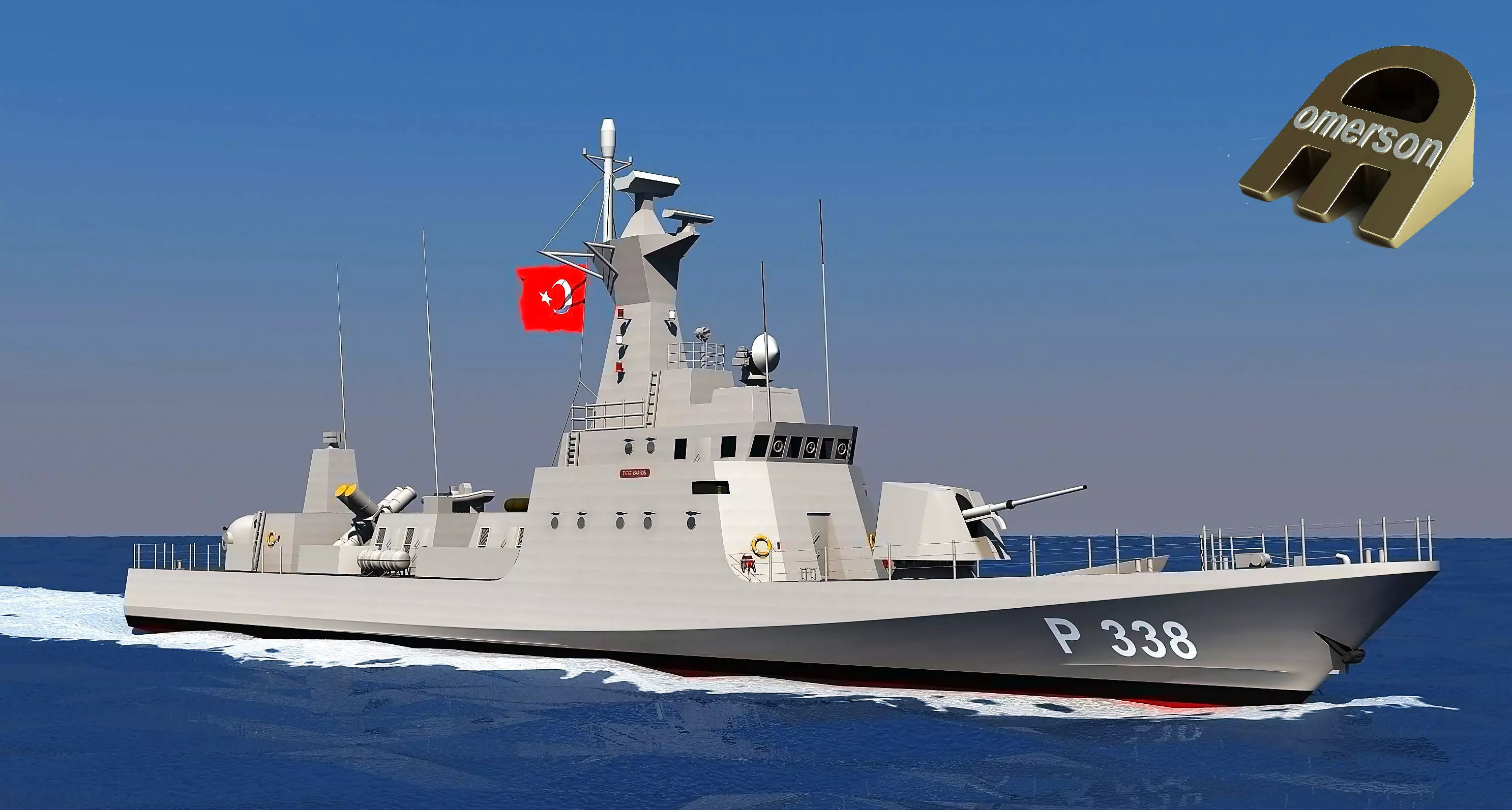 KILIC-II Class Fast Attack Craft TCG MIZRAK 3D model_0