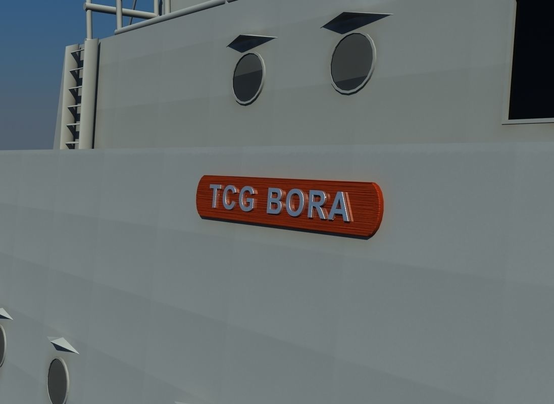 KILIC-II Class Fast Attack Craft TCG MIZRAK 3D model_12