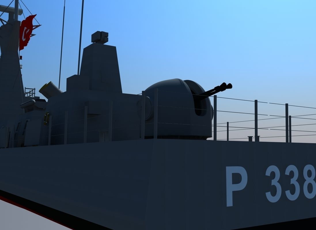 KILIC-II Class Fast Attack Craft TCG MIZRAK 3D model_5