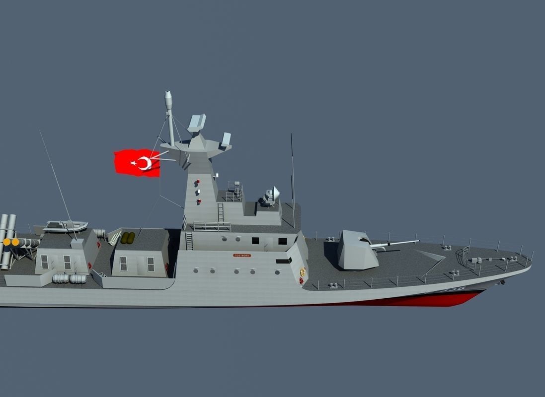 KILIC-II Class Fast Attack Craft TCG MIZRAK 3D model_2