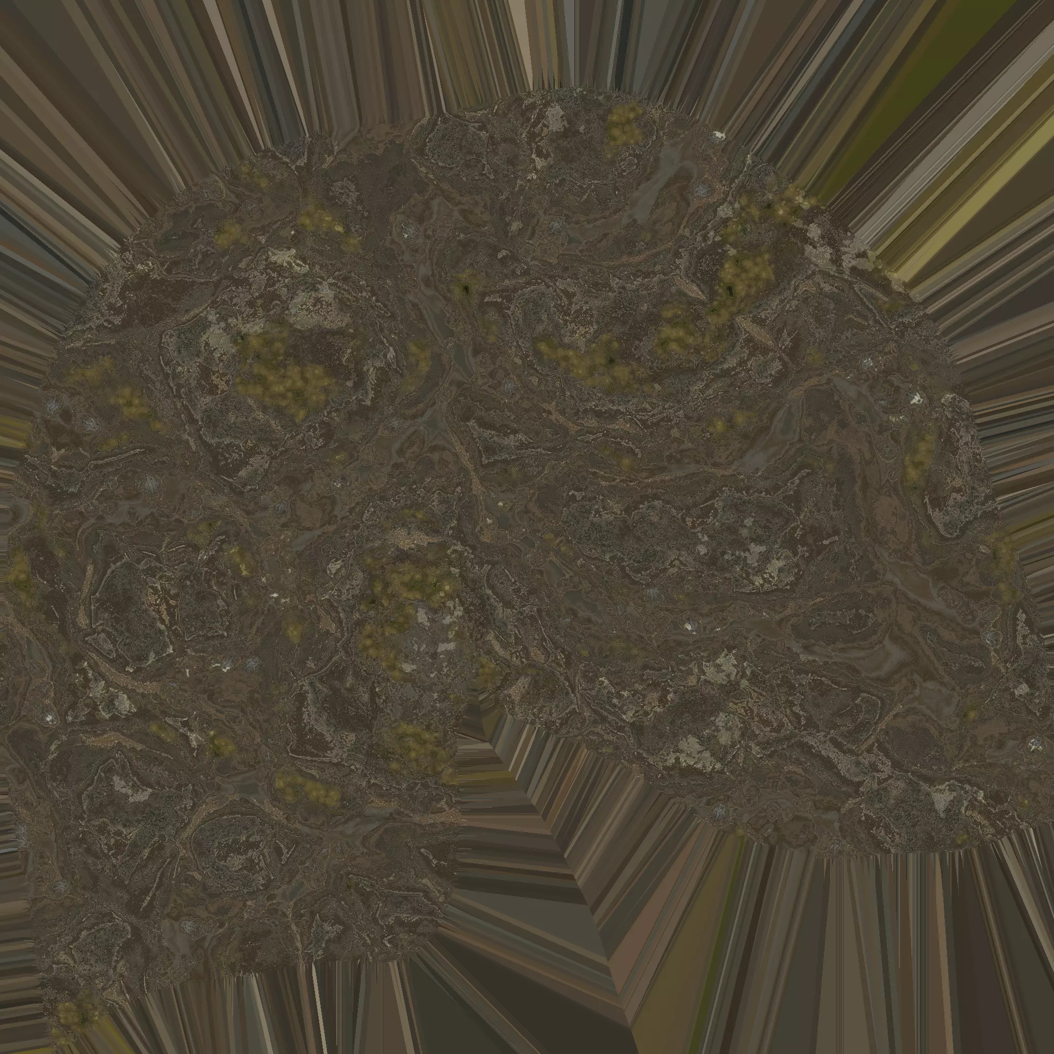 Rock model marbled head Free low-poly 3D model