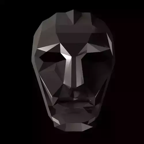 Squid Game Boss Mask Low-poly 3D model