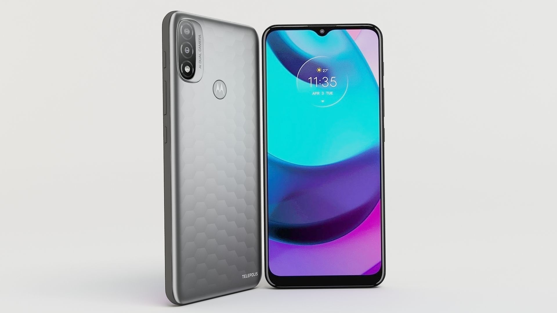 Motorola Moto E20 BLACK 3D model_2