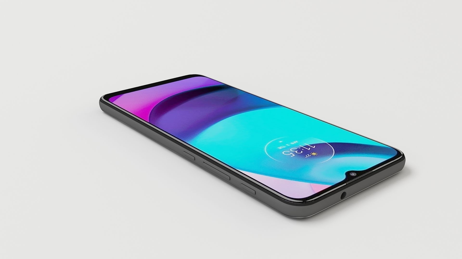 Motorola Moto E20 BLACK 3D model_5