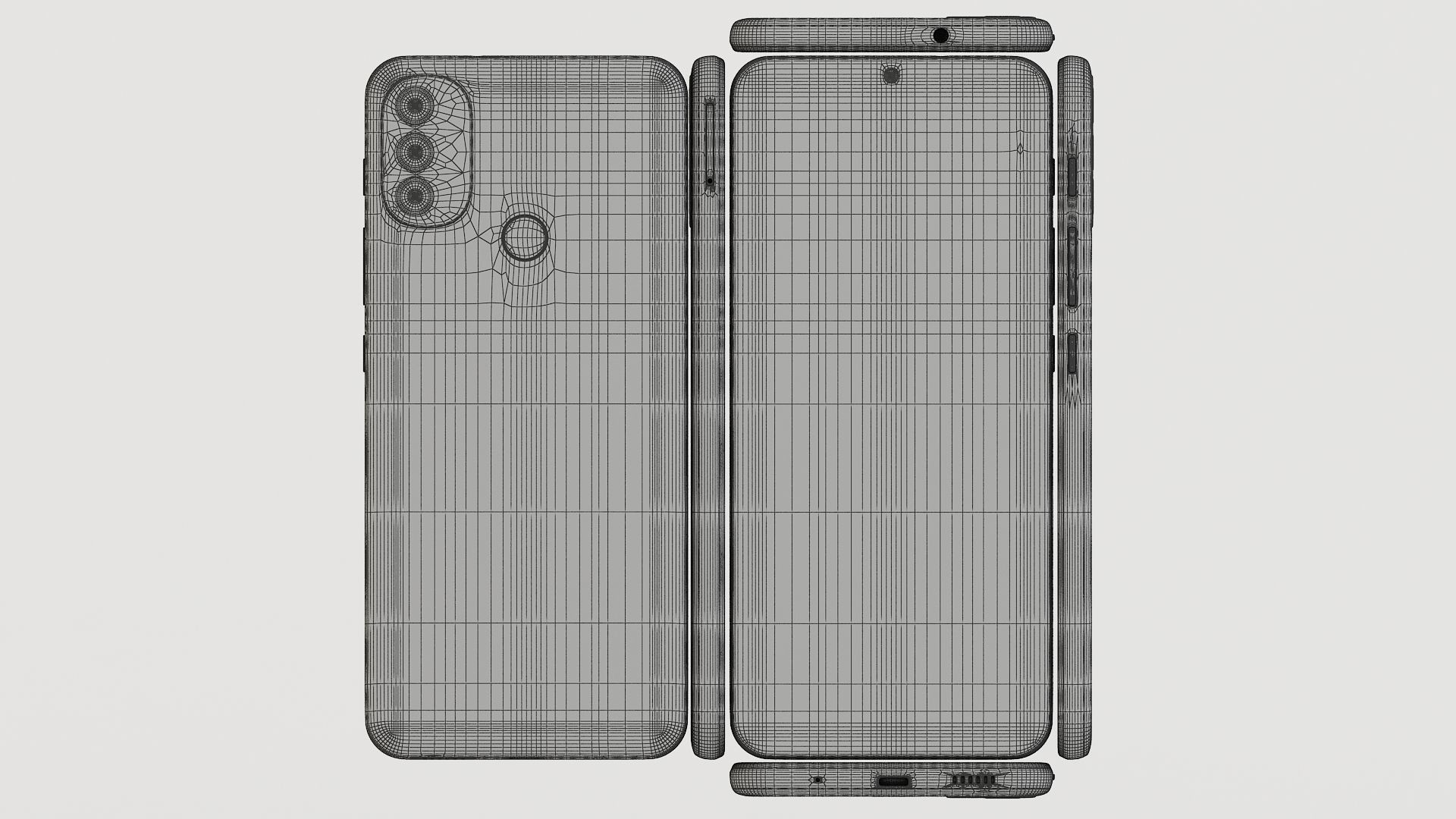 Motorola Moto E20 BLACK 3D model_20