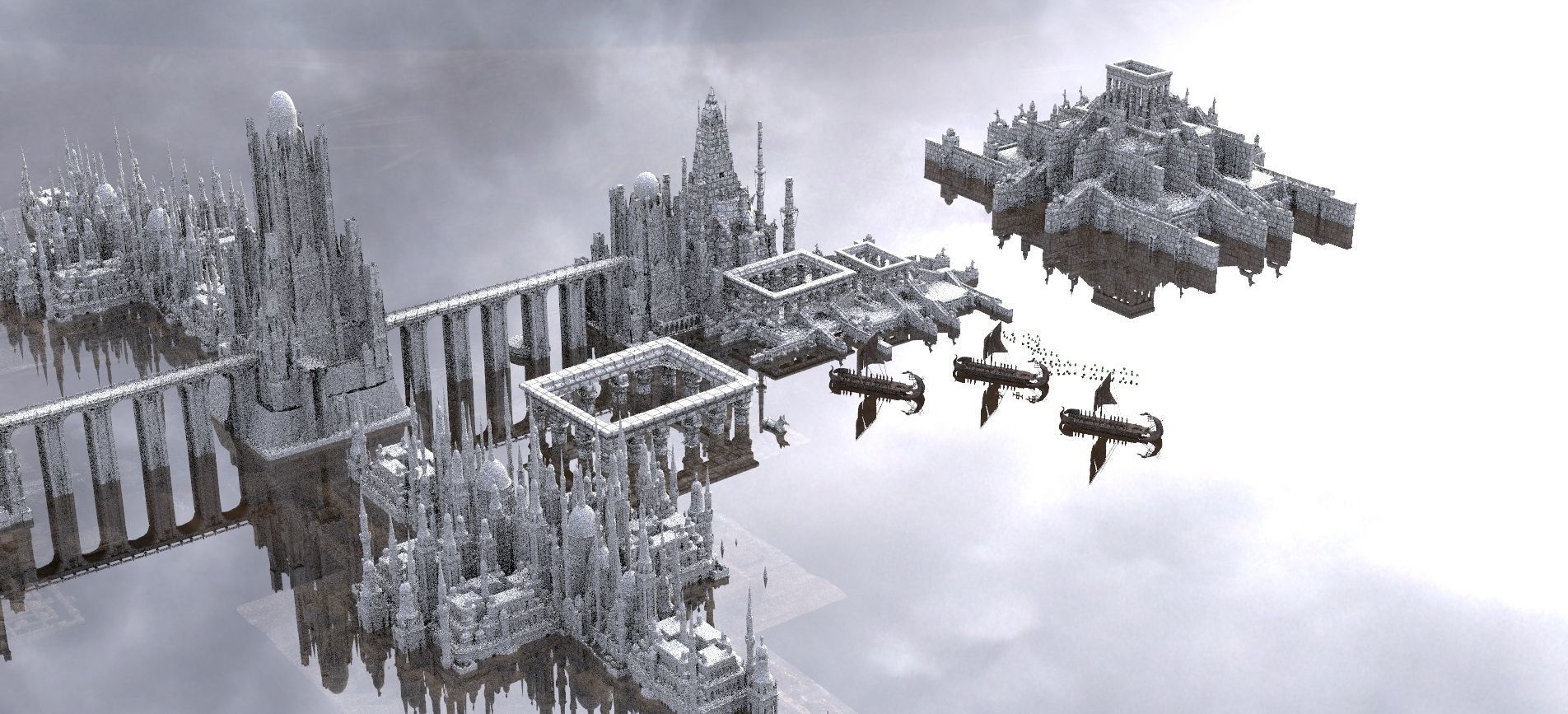 Ancient Greek City Complete Kit bash Ancients 3D model_3